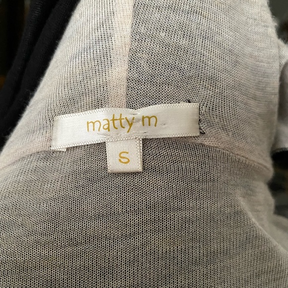 Matty M Rayon hooded Ruffled Trim Open Cardigan size Small - Picture 6 of 8